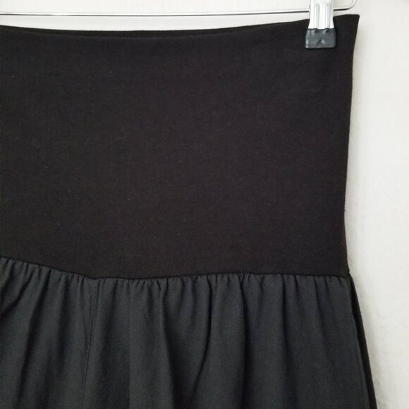 DRAGONFLY Fair Trade Wide Leg High Waist Tie Belt Palazzo Pant M Black Lagenlook - Picture 6 of 15